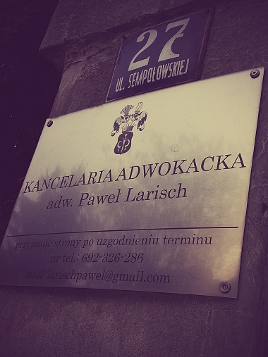 Kancelaria adwokacka, adw. Paweł Larisch
